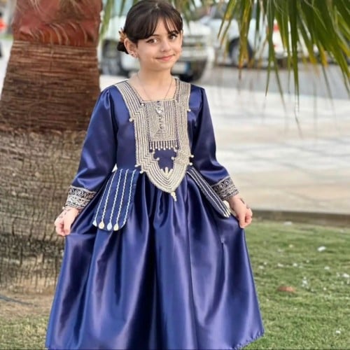 فستان عسيري بناتي يوم تأسيس