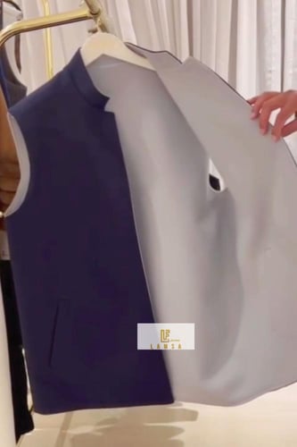 سديري شتوي دبل فيس لون جملي مع بيج ينلبس جهتين