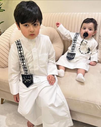 ثوب ولادي مع برشت بالاسم