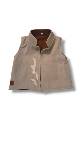 طقم أماراتي شتوي للمواليد – سديري مع ثوب