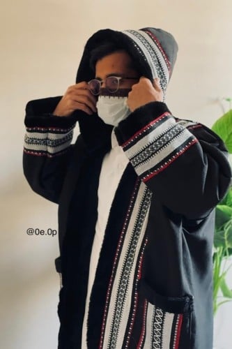 فروه سدو راس رجالي -اسود