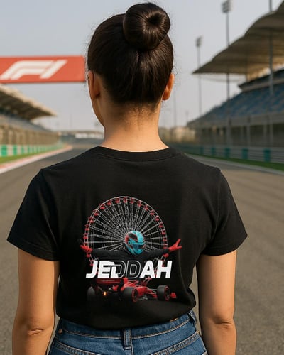 تيشيرت اوفر سايز - فورمولا جدة 2025