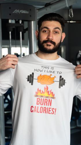 Burn calories Oversized T-Shirt - White