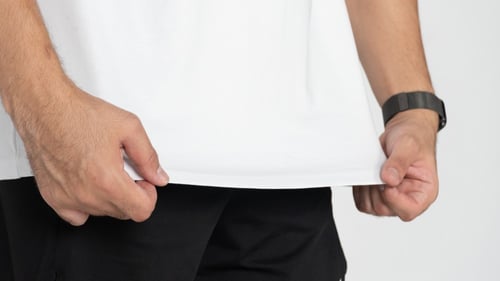 اوفر سايز ابيض تكنيك