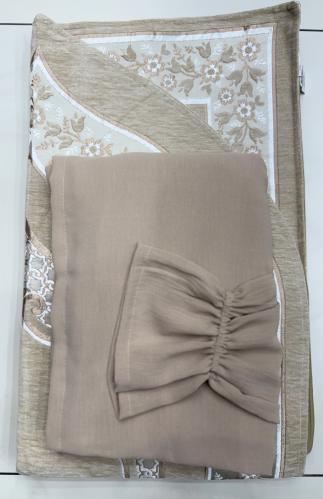 طقم شرشف مرد سي واي مع اللون بيج الطول من الكتف 16...