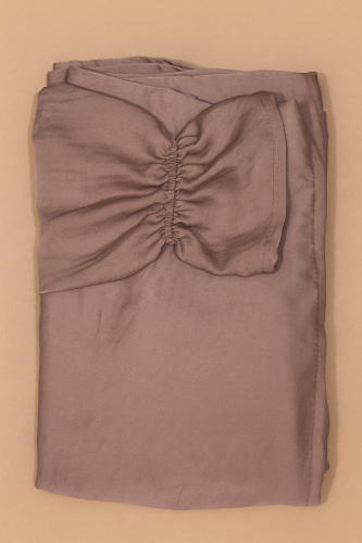 شرشف. مرد حرير مغسول الطول من الكتف 160cm اللون نو...