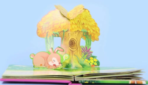 قصص ثلاثية الأبعاد: الأرنب والسلحفاة