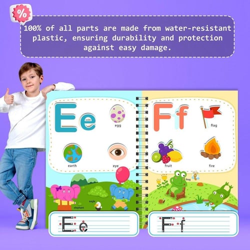 كتاب عالم الحروف الإنجليزية (كتابين)