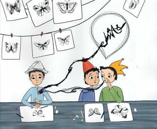 الكلمات ذات الخيوط السوداء