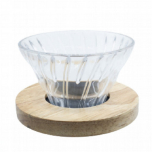 قمع V60 زجاجي موجي مقاس 01