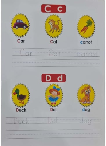 كتاب تعليم الكلمات الانجليزية للأطفال - اكتب وامسح