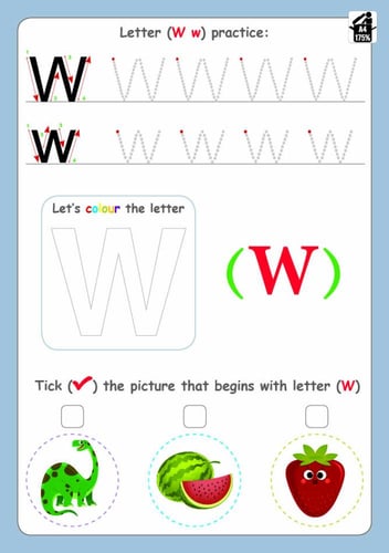 تدريبات الحروف الإنجليزية للأطفال