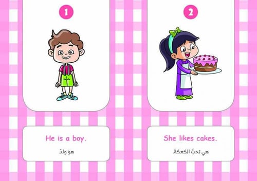 بطاقات تكوين الجمل – إنجليزي