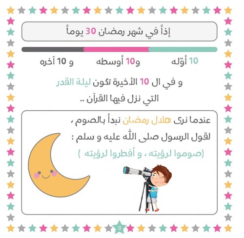 مفكرة رمضان للأطفال - دوران شعبان رمضان