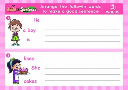 بطاقات تكوين الجمل – إنجليزي