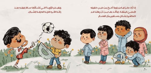 كتاب مسطرة منقلة فرجار