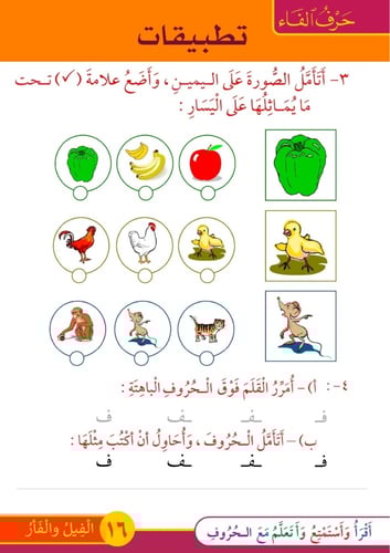 قصص الحروف العربية - القسم الثالث