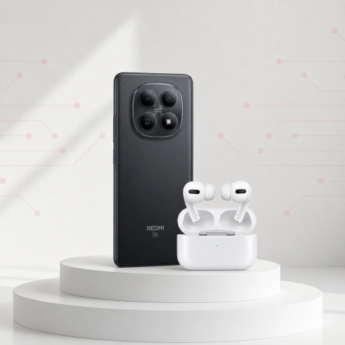 Xiaomi Redmi Note 15 5G 256GB + 8GB RAM مع ايربودز...