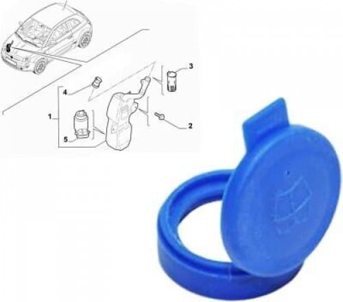 غطاء قربة موية المساحات تجاري فيات 500-فيورينو