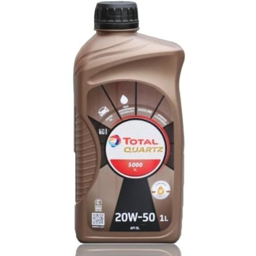 زيت مكينة توتال TOTAL كوارتز 5000 20W50 واحد لتر