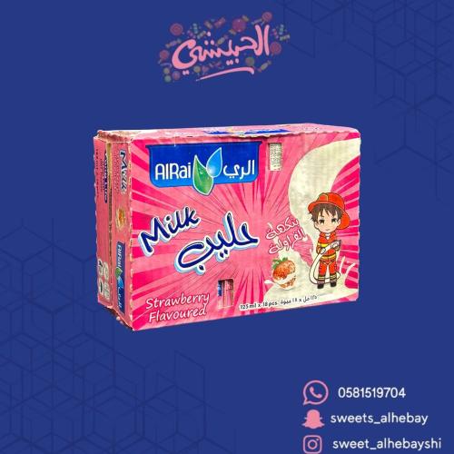 حليب الري فراولة ( 18 × 125 مل )
