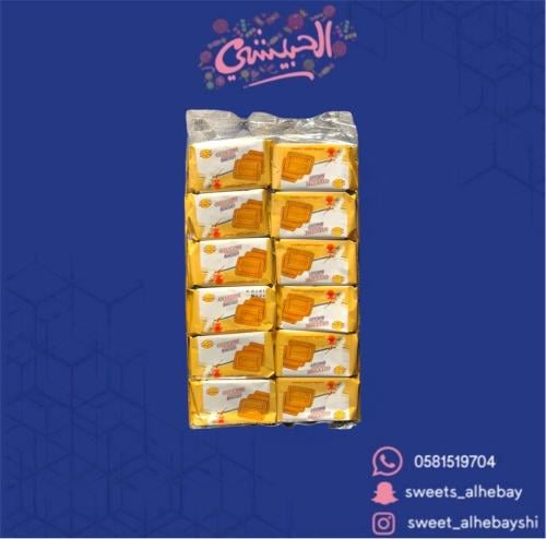 بسكوت تيشوب بالحليب والعسل ( 12 حبه )