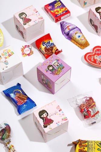 علب توزيعات العيدفارغة(18حبه)(عيدسعيد)