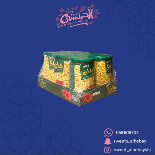 عيدان ستيكس بابريكا ( 6 علب )