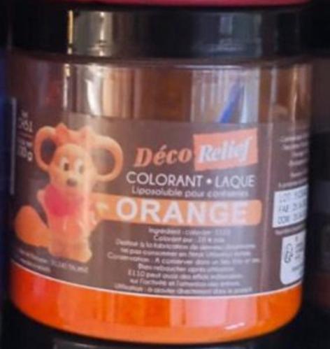 لون بودره زيتي لتلوين الشوكلاته برتقالي