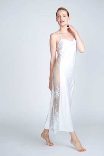 قميص طويل ساتان من RYA collection - 219N