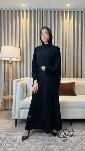 عباءة مقفوة خامة ملكي تركيب جاكار