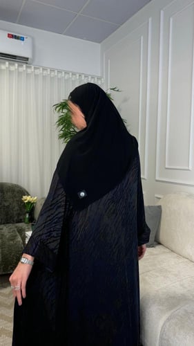 عباية مفتوحة خامة فسكوس مموج