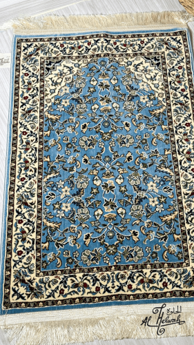 سجادة الروضة (سماوي) سماكة 8 ملم 70*110