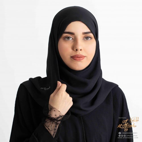 طرحة سادة ببندانة ملكة ياباني عرض 70 سم