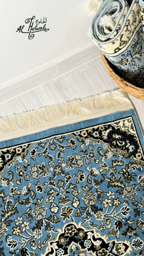 سجادة الروضة (سماوي) سماكة 8 ملم 70*110