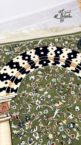 سجادة المحراب (أخضر) سماكة 8 ملم 70*110