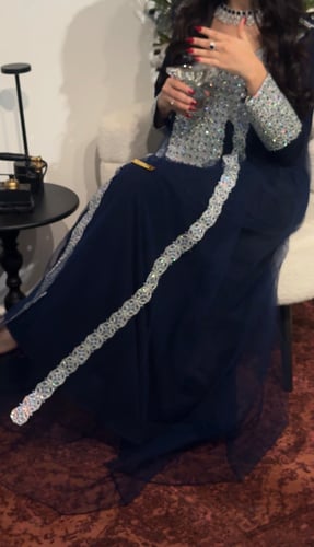 فستان سترتش مع التور