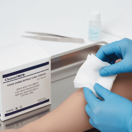 شاش طبي معقم مربعات