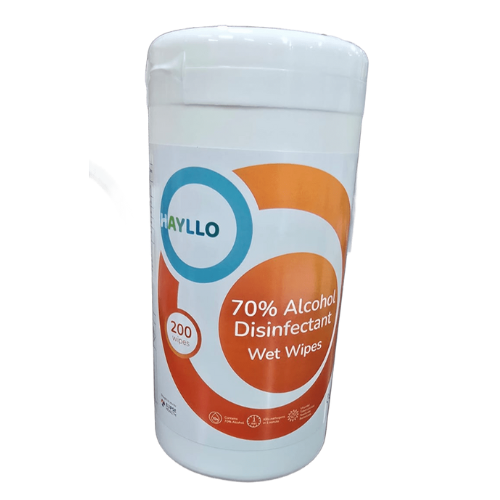 مناديل معقمة بالكحول 70% - 200 منديل HAYLLO