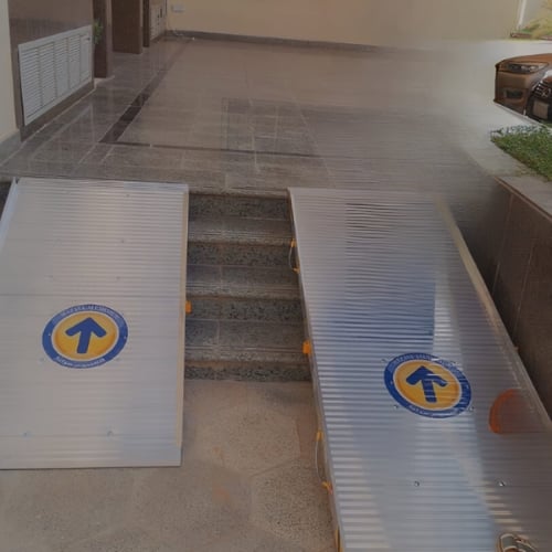 منحدر المنيوم قابل للطي وطني