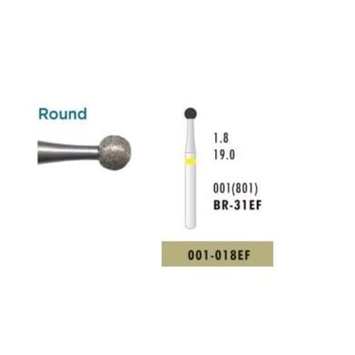 Microcopy-Diamond Bur Br-31EF (001-018EF) Yellow