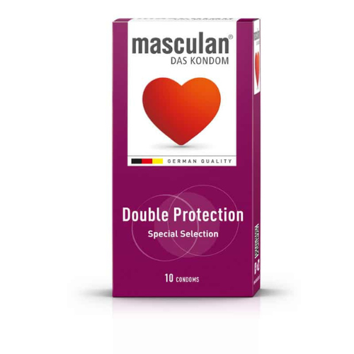 ماسكولان واقي ذكري حماية مزدوجة