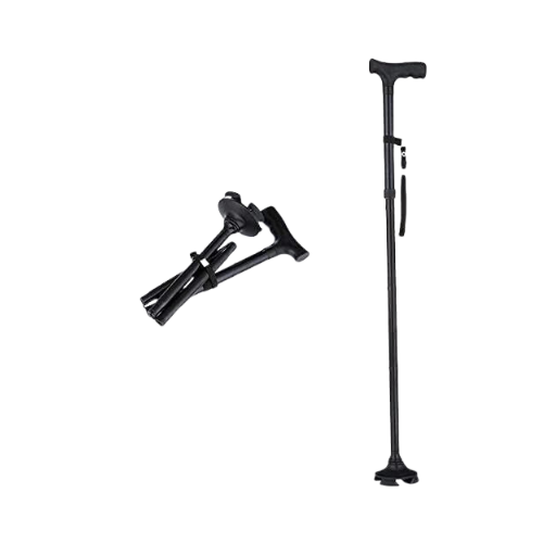 عكاز قابل للطي مع قاعدة سحرية GT2301