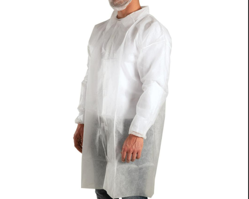 بالطو ابيض استخدام مرة واحدة - 10 قطع