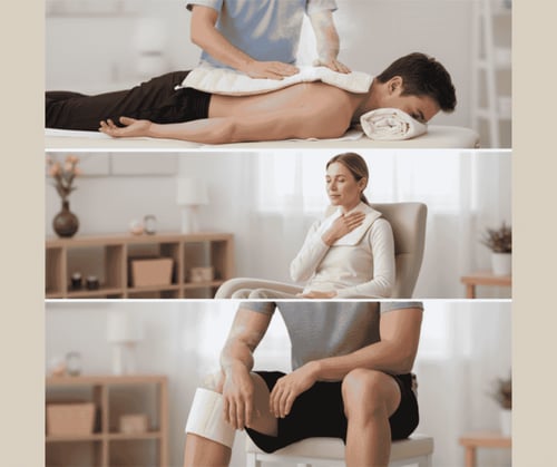 طقم كمادات رملية حارة 4 مقاسات