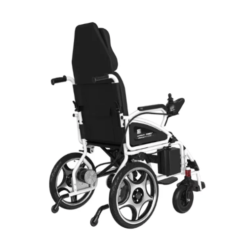 كرسي متحرك كهربائي بظهر طويل