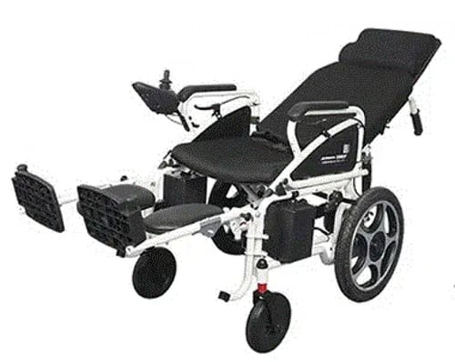 كرسي متحرك كهربائي بظهر طويل