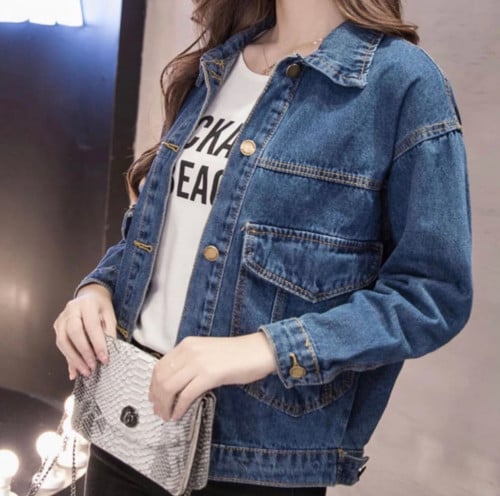 جاكيت جينز غامق