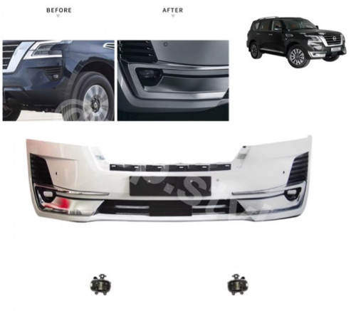 صدام امامي مع الكشافات باترول Y62 بلاتينيوم 2020