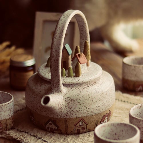 Village teapot set